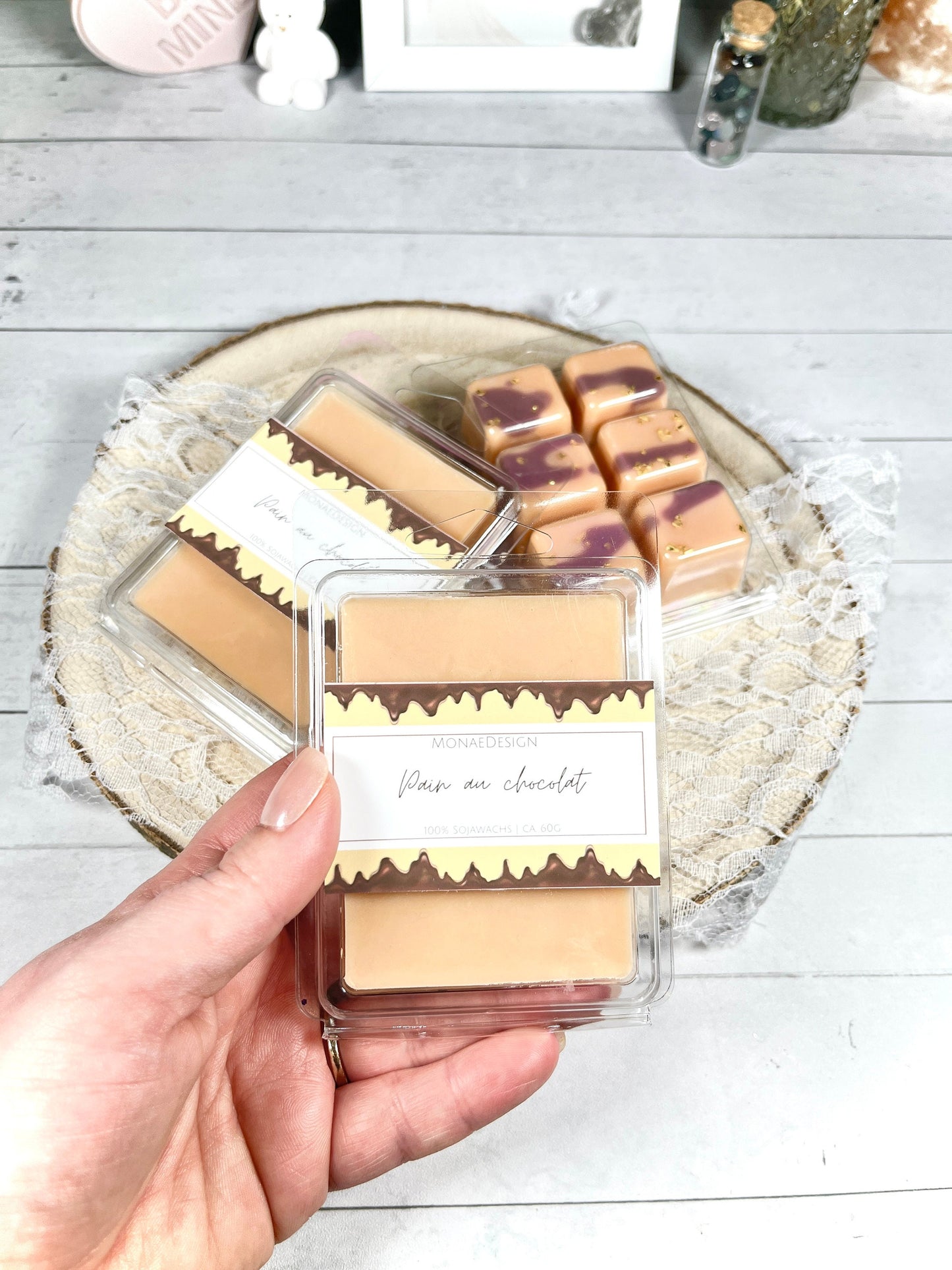 Wachs Melt • Pain au chocolate • 100% Sojawachs • Schoko-Croissant Duft