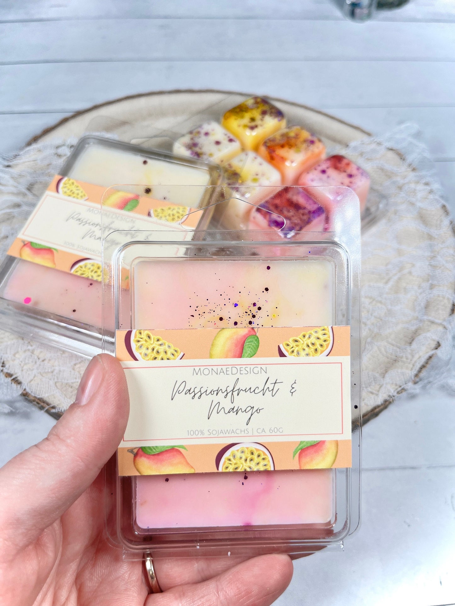Wachs Melt • Passionsfrucht & Mango • 100% Sojawachs • fruchtiger Duft