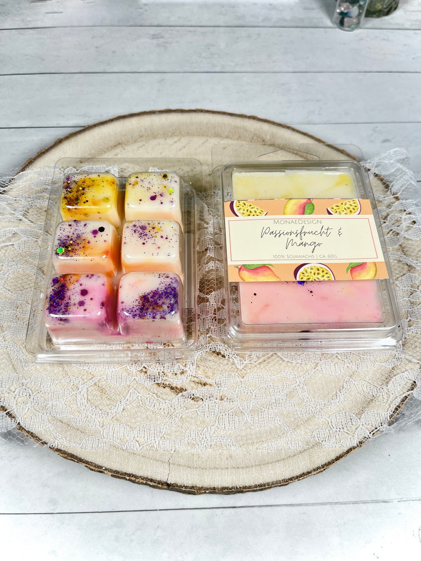 Wachs Melt • Passionsfrucht & Mango • 100% Sojawachs • fruchtiger Duft