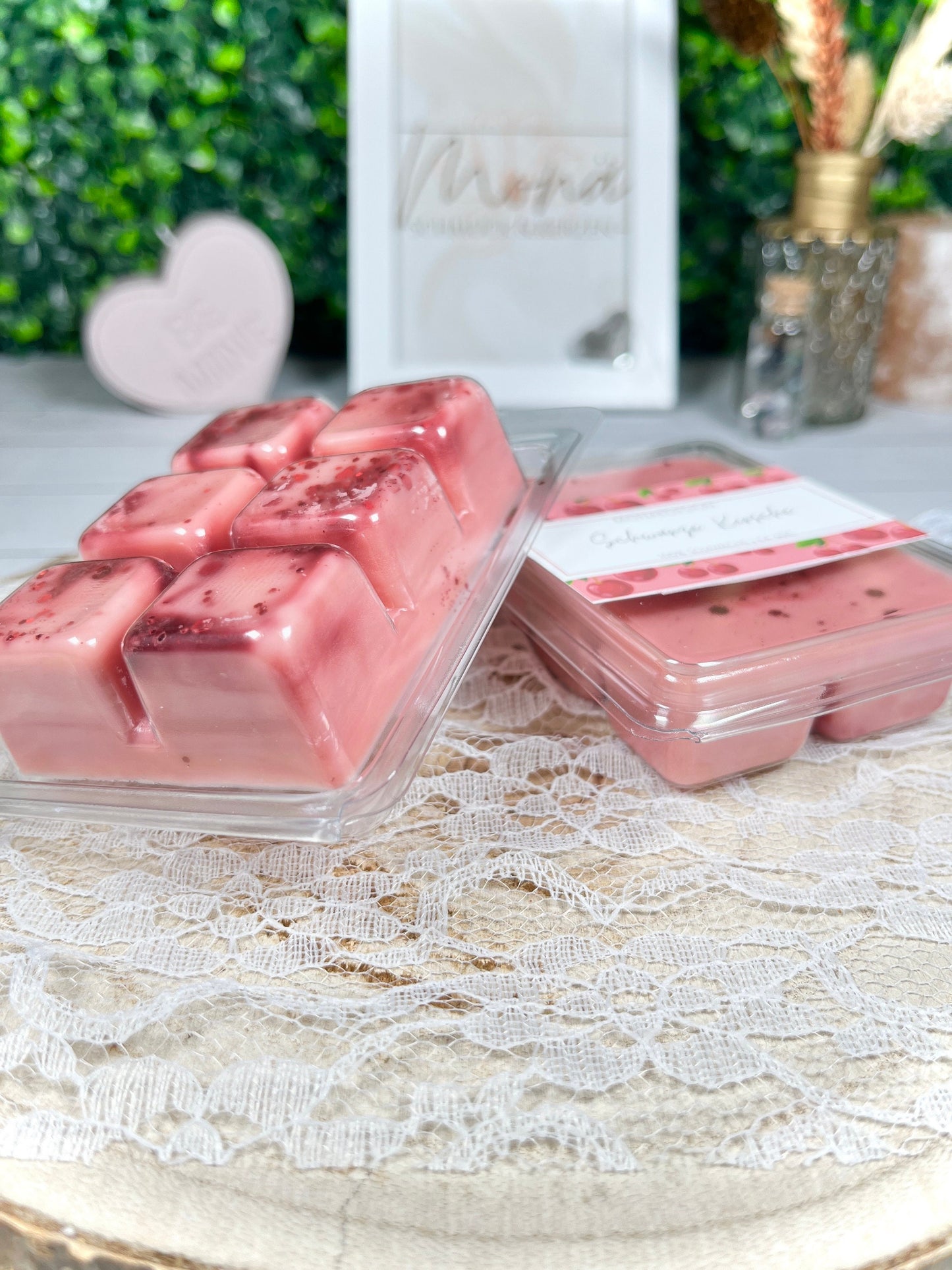 Wax Melts schwarze Kirsche • Snap Bar mit sommerlichen Duft • bunt • 100% Sojawachs