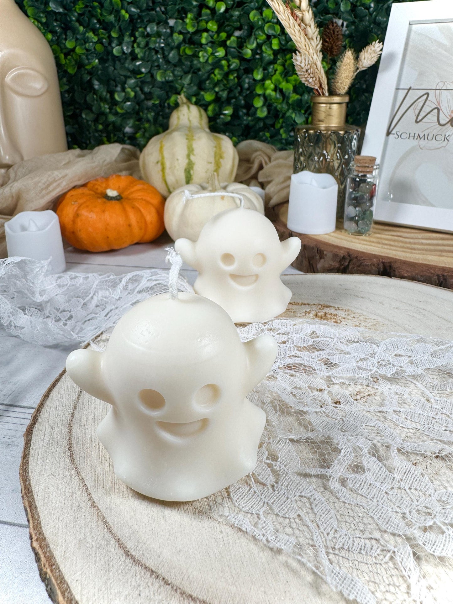 Standkerze • kleine süße Geister • Halloween • Herbst • Deko