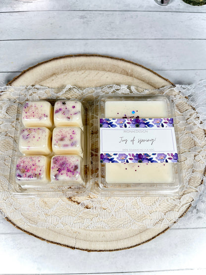 SET Wax Melts Frühling • getrocknete Blumen & Edelsteine • blumiger Duft