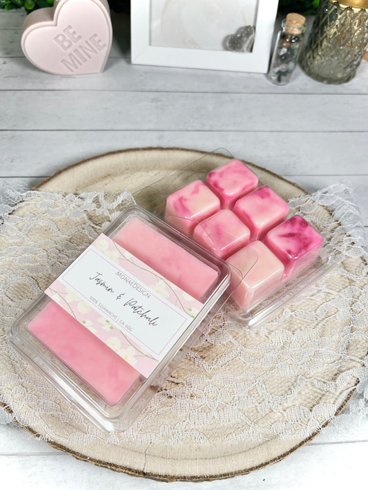 Wachs Melt • Jasmin & Patchouli • 100% Sojawachs • blumiger Duft