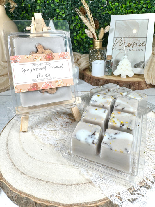 Wachs Melt • Lebkuchen Karamell Mousse • 100% Sojawachs • Würziger Duft