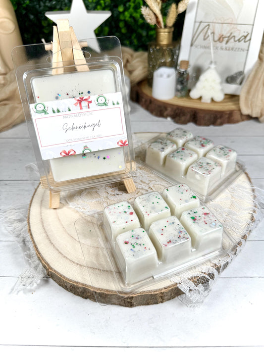 Wachs Melt • Schneekugel • 100% Sojawachs • Reiner Duft
