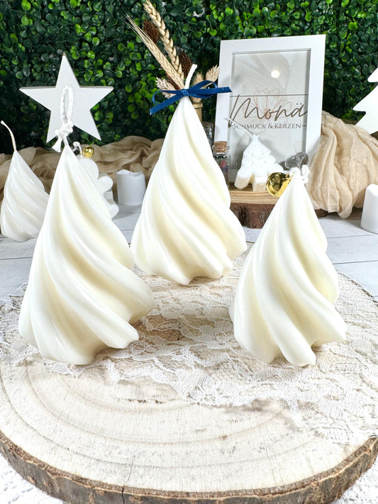 Standkerze Tannenbaum Swirl • verschiedene Farben • Weihnachten • Weihnachts-Deko • Weihnachtsgeschenk