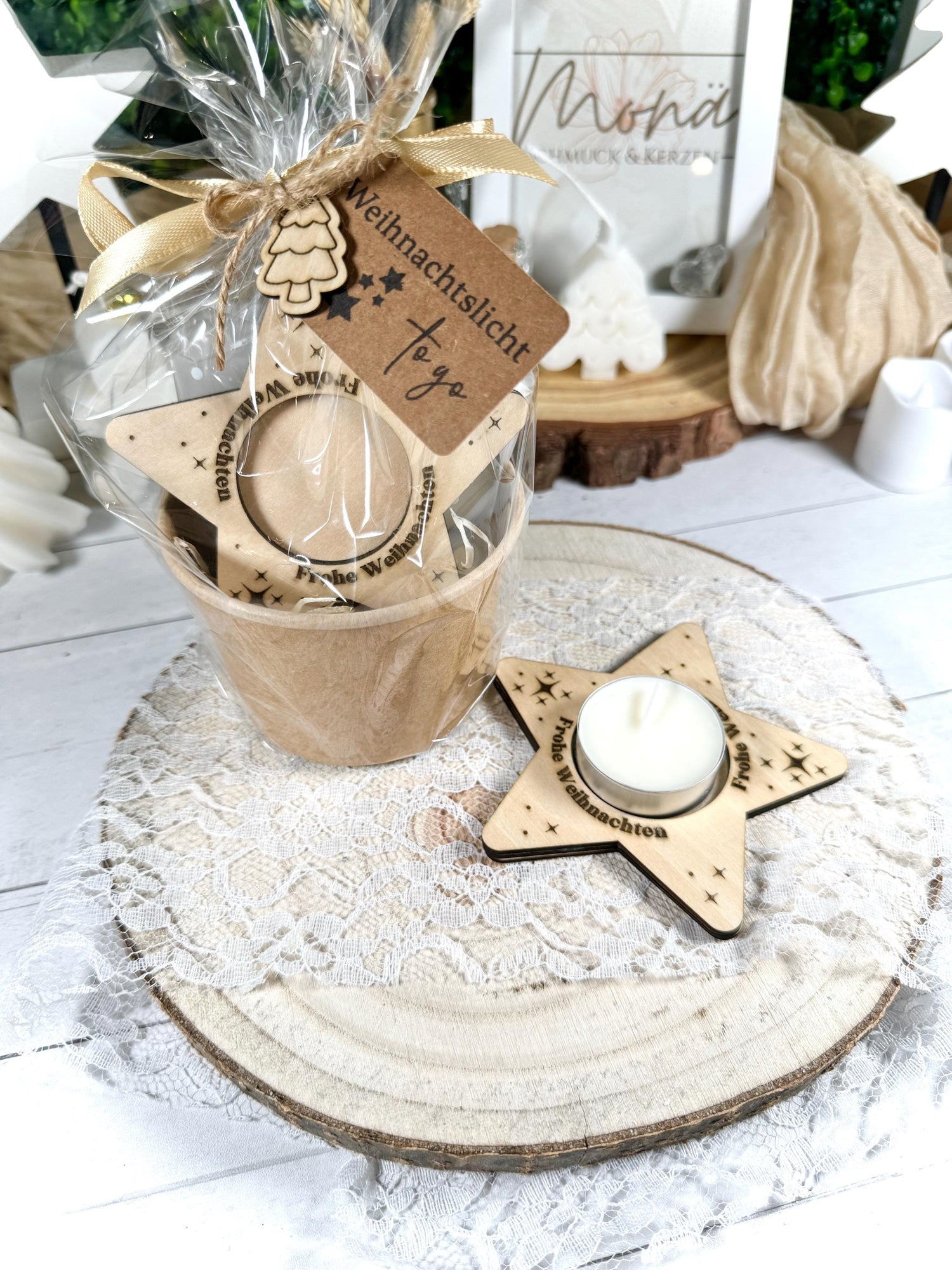 Geschenkset • Wichtelgeschenk • Kleines Geschenk • Duft-Teelicht