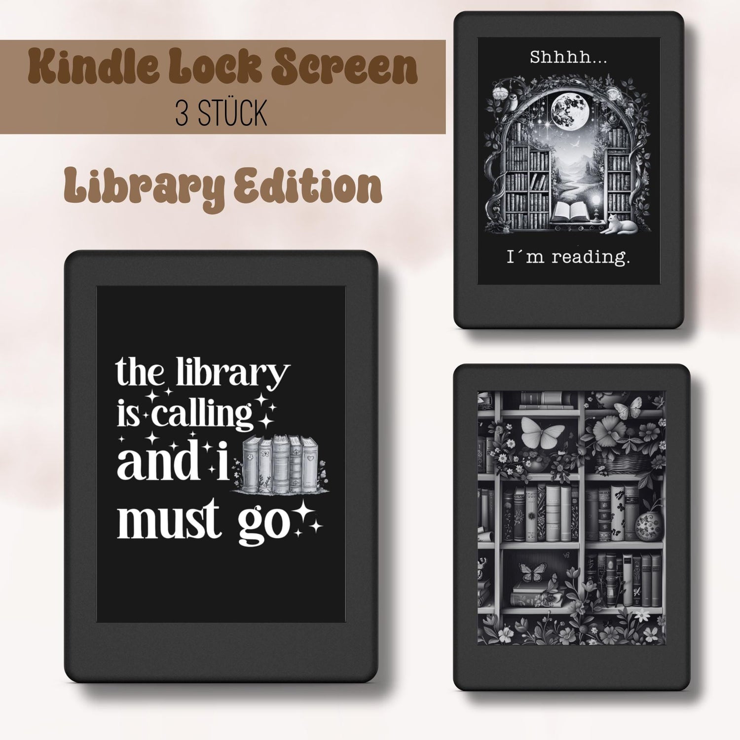 Kindle Bildschirmschoner Kindle Wallpaper Kindle Bildschirm Kindle Lock Screen (randlos)